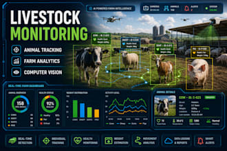 build livestock monitoring, animal tracking, health detection and recognition