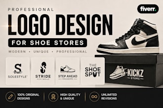 design costomized logo for your shoe,sneaker store or buisness