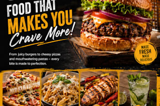 design premium restaurant food flyer,