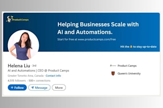 design a professional linkedin banner for your profile or page