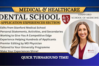 deeply edit your dental school personal statement, university application sop