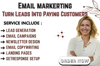 create email marketing campaigns email copy landing pages