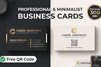 design a modern professional business card and visiting card