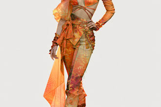 draw fashion and colorfull digital illustration