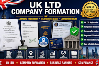 do UK limited company ltd registration, any uk bank and company formation