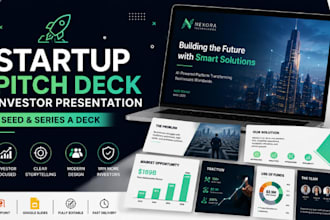 startup pitch deck, investor presentation, seed and series a deck