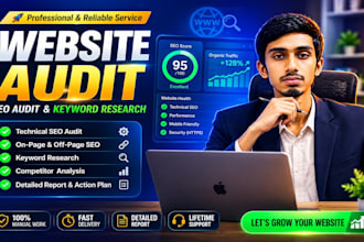 do a website audit and competitor analysis with detailed report