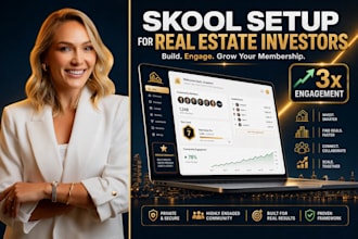 skool community setup real estate investors management boost increase membership