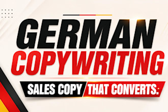 be your killer german copywriter to write high converting sales copies that sell
