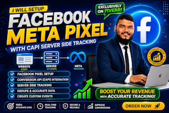 setup facebook meta pixel capi server side tracking create custom event with GTM