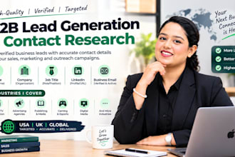 research targeted contact lists for the creative industry