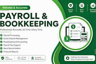 do payroll services, bookkeeping, payroll processing, and gusto payroll reliably