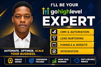 setup gohighlevel expert for crm sales funnel go high level website automation