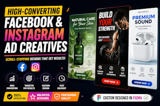 create high converting facebook and instagram ad creatives