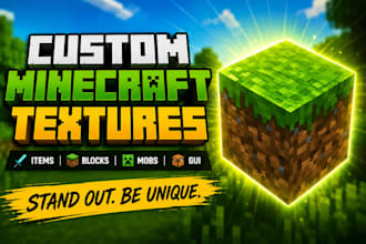 create custom minecraft texture pack, resource pack, pvp and rpg textures
