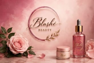 design a luxury logo for beauty, fashion and cosmetic brands