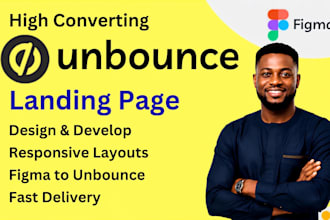 unbounce landing page design and develop or content to unbounce