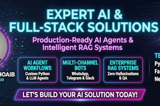 develop custom ai agents, ai chatbots, and rag systems