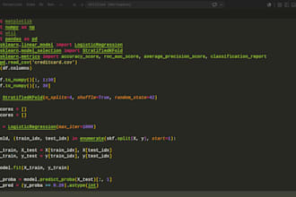 develop python ml models for predictive analysis