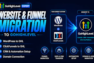 migrate your website or funnel to gohighlevel