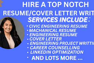 write an ats engineering resume, cover letter, and linkedin
