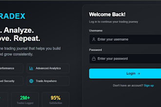 build you a custom trading journal web app
