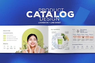 design a professional product catalog or lookbook