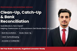 do bookkeeping cleanup catch up and financial reporting