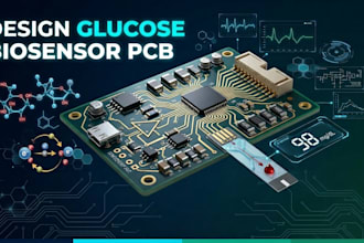 design glucose monitoring biosensor pcb prototype for medical device