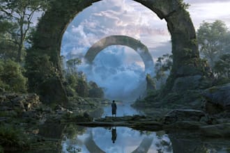 design fantasy album cover art with amazing effects
