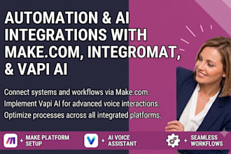 make automation, make com, made com, make com automation, integromat, vapi ai