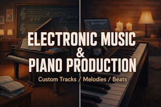 produce high quality techno, house, edm, ambient track for you