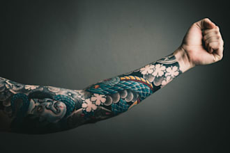 create unique tattoos by blending multiple concepts into one design