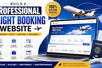 build travel booking website, flight reservations and trip planning website