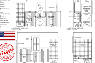 review and draw architectural plan, floor plan, mep and construction drawing