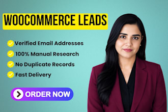 build targeted woocommerce lead lists