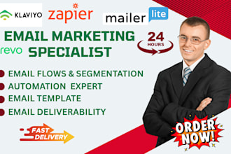 create klaviyo email marketing flows setup email automation for shopify store