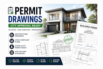 create architectural permit drawings and construction documents