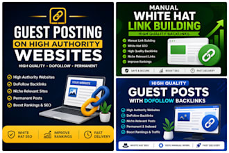 publish guest posts on high authority websites