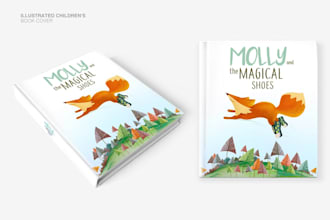 draw a custom book cover illustration or ebook cover design