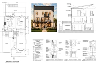 city permit blueprints architect for floor plan, garage, deck, patio, shed, adu