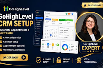 setup gohighlevel CRM appointment booking calender automation