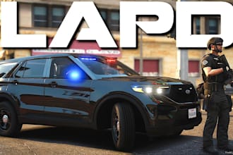 develop fivepd, lspdfr and nopixel inspired police rp server for fivem