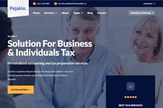 design wix website for accounting firms CPA firms tax consultant investment firm