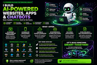 build ai websites, ai mobile apps, and ai chatbots as a full stack developer