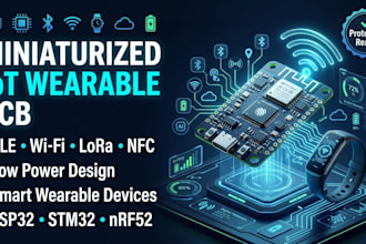 design miniaturized iot wearable pcb with wireless communication