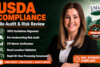 usda compliance review rural loan audit government loan guidelines audit files