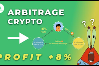 develop crypto arbitrage bot, dex arbitrage bot, ai crypto trading bot