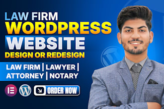 design a law firm website for lawyers and attorneys in wordpress