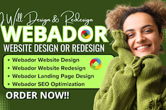design or redesign webador website, webador redesign, webador design, webador